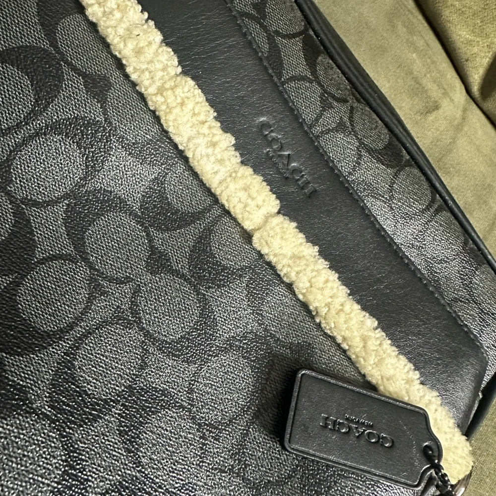 Coach Black and Gray Men's Bag - Picture 3 of 5